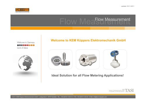 Flow Measurement - Cross Technical Services