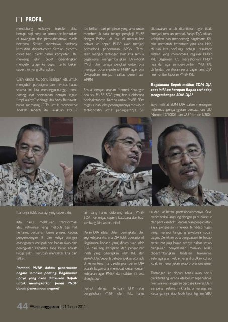 Majalah Warta Anggaran Edisi 21 - Direktorat Jenderal Anggaran ...