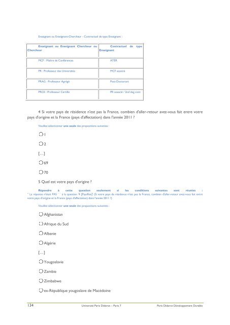 Rapport Bilan Carbone de l'universitÃ© Paris Diderot.