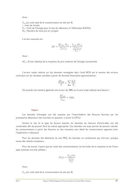 Rapport Bilan Carbone de l'universitÃ© Paris Diderot.