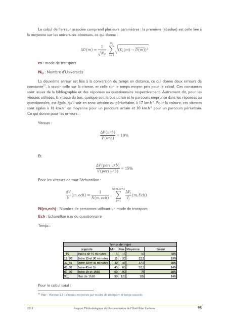 Rapport Bilan Carbone de l'universitÃ© Paris Diderot.