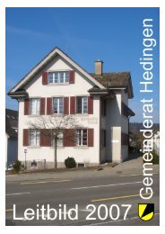 Leitbild 2007 - Gemeinde Hedingen