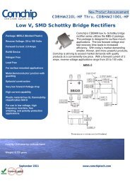 Low VF SMD Schottky Bridge Rectifiers - TECNIKA DUE Spa