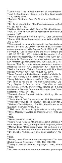 Does the Birth Control Pill Cause Abortions