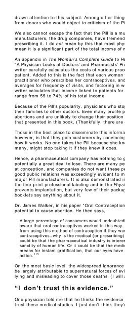 Does the Birth Control Pill Cause Abortions