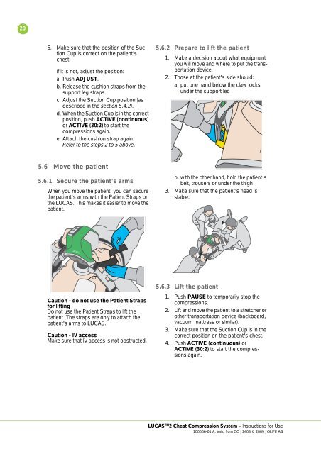 Instructions for Use GB - Lucas CPR