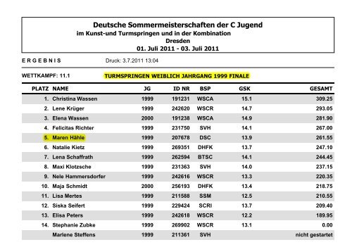 PDF mit Wettkampfergebnissen anzeigen - Sportmittelschule Dresden