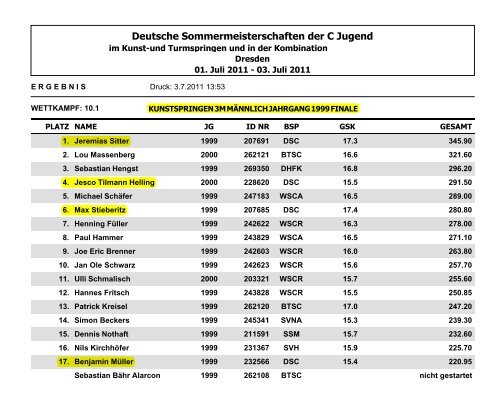 PDF mit Wettkampfergebnissen anzeigen - Sportmittelschule Dresden