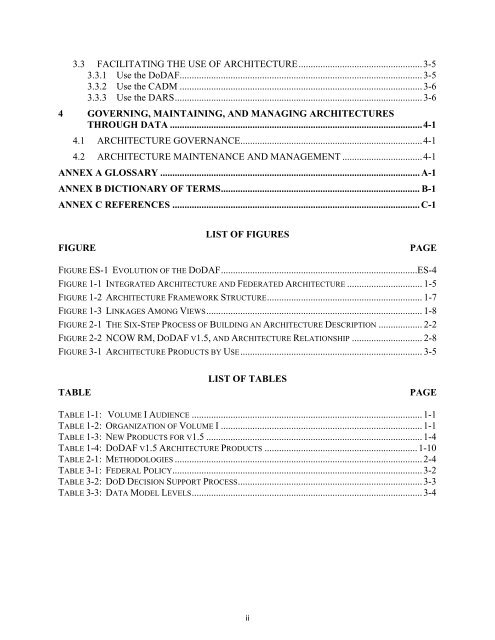 DoD Architecture Framework Version 1.5 - Chief Information Officer