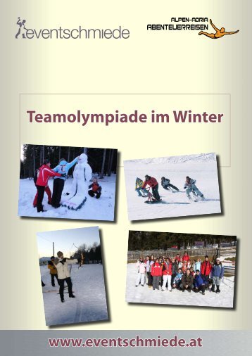 Lustige Team Olympiade im Winter - Eventschmiede