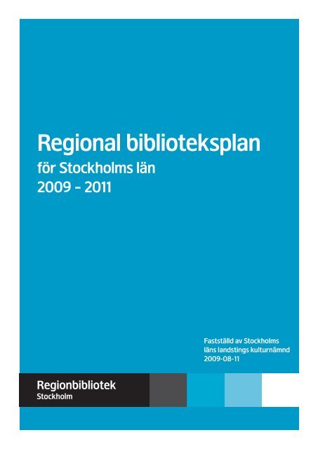 Regional biblioteksplan - Nacka kommun