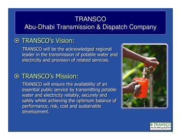 TRANSCO Abu-Dhabi Transmission & Dispatch Company ...