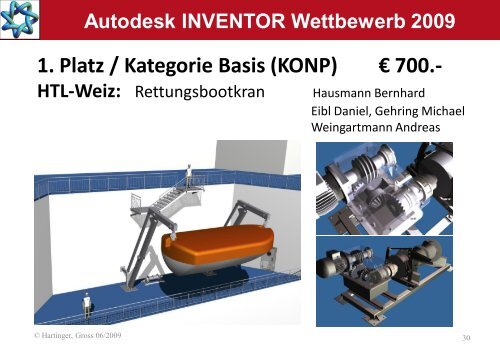 Autodesk INVENTOR Wettbewerb 2009 Kategorie ... - ARGE 3D-CAD