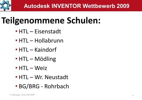 Autodesk INVENTOR Wettbewerb 2009 Kategorie ... - ARGE 3D-CAD