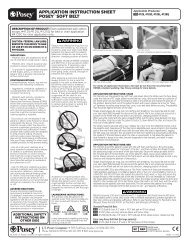 APPLICATION INSTRUCTION SHEET POSEY® SOFT ... - Rehabmart