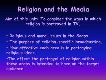 Religion and the Media