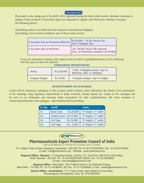 Download Brochure - pharmaceuticals export promotion council of ...