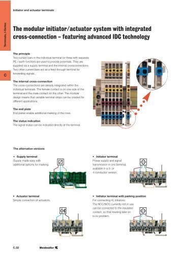 The modular initiator/actuator system with integrated cross-connection