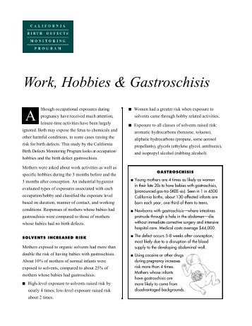 Work, Hobbies & Gastroschisis A - Malattie metaboliche.it