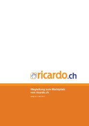 Allgemeine Geschäftsbedingungen (AGB) - ricardo.ch