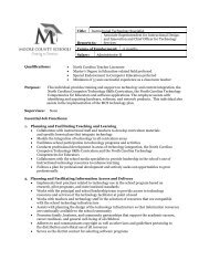 Job Description - Instructional Technology Specialist revised 011513