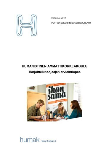 Harjoittelun ohjaajan arviointiopas - Humanistinen ...