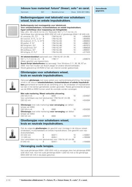 02 Luxe inbouw future solo en carat 2005/2006.pdf - Busch-Jaeger ...