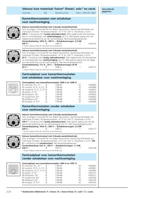 02 Luxe inbouw future solo en carat 2005/2006.pdf - Busch-Jaeger ...