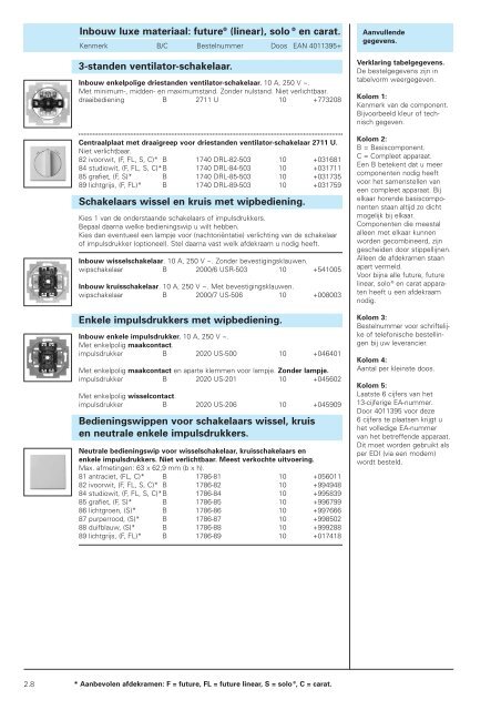 02 Luxe inbouw future solo en carat 2005/2006.pdf - Busch-Jaeger ...