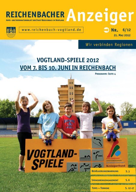 VOGTLAND-SPIELE 2012 VOM 7. BIS  10. JUNI IN REICHENBACH