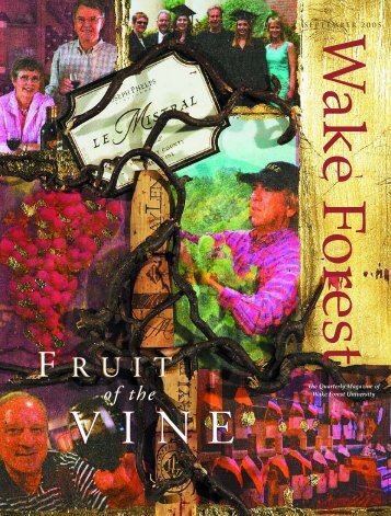 Wake Forest Magazine, September 2005 - Past Issues - Wake ...