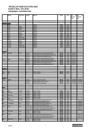 BSM prijslijst 2009-5 - Tech-Line