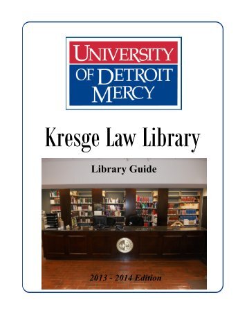 Library Guide - University of Detroit Mercy School of Law