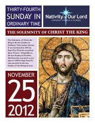 November 25, 2012 - Nativity of Our Lord