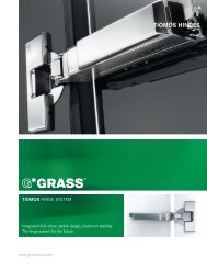 TIOMOS HINGES - Grass America, Inc.