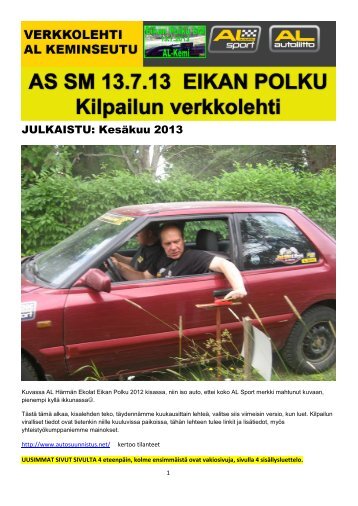 JULKAISTU: KesÃ¤kuu 2013 - Autoliitto