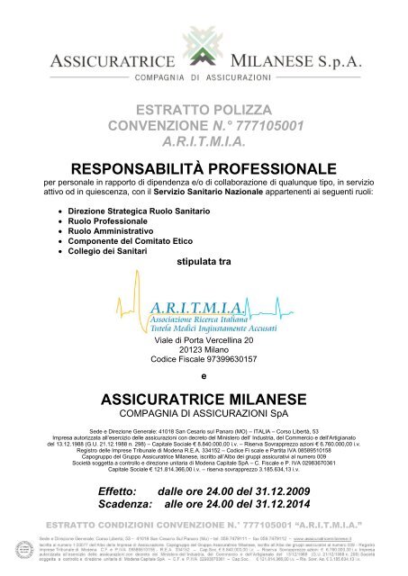 Guarda le CONDIZIONI DI POLIZZA - Studio Losasso broker S.r.l.