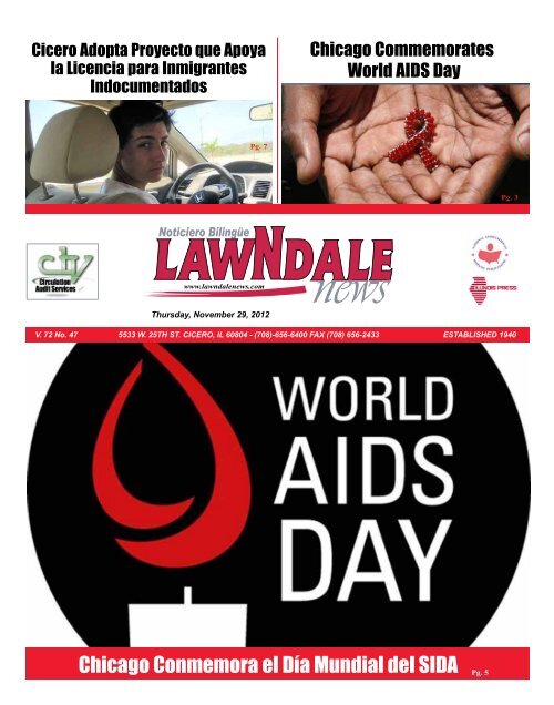 Chicago Conmemora el DÃ­a Mundial del SIDA Pg. 5 - Lawndale News