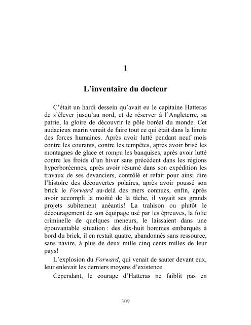 1864 â Voyages et aventures du capitaine Hatteras.