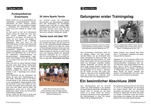 Sanierung des Sporthauses - TSV GroÃ Munzel