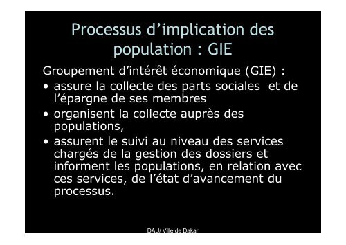 CoÃ»t du projet de restructuration et de rÃ©gularisation fonciÃ¨re - MILE