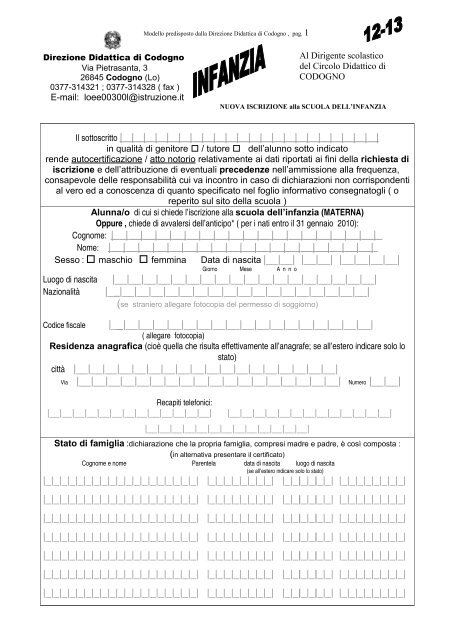 Direzione Didattica di Codogno