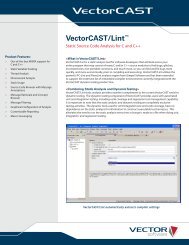 VectorCAST/Lintâ¢