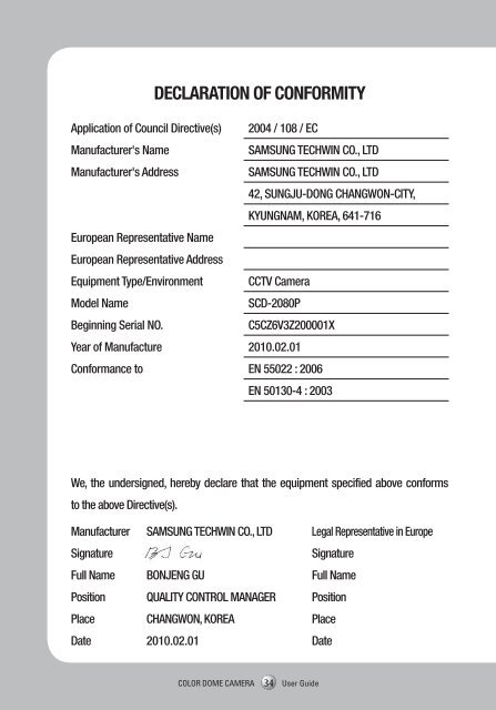 Manual Samsung SCD-2080