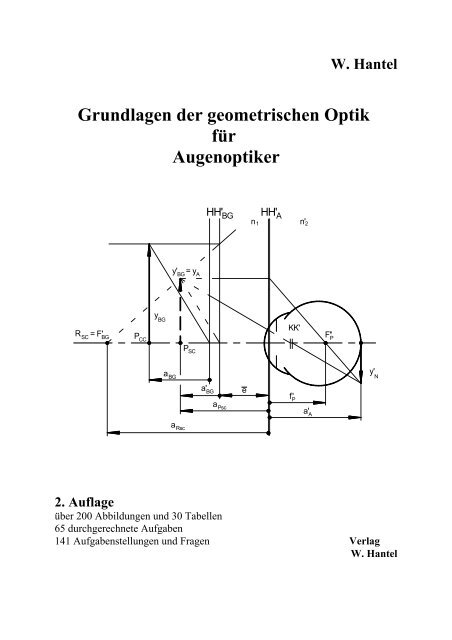 W. Hantel Grundlagen der geometrischen Optik ... - Optiker-Skripten