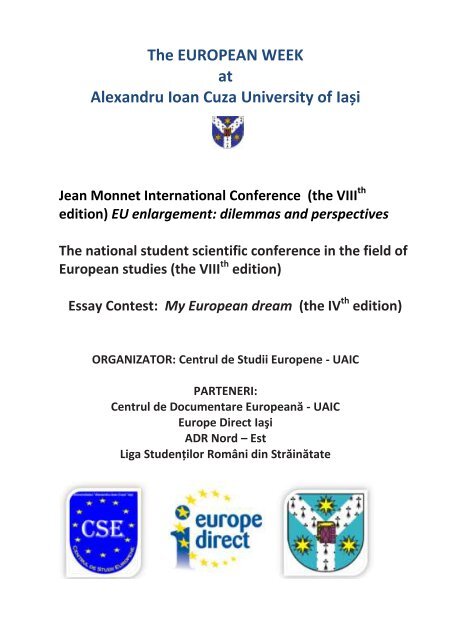 Brosura Centrul De Studii Europene Universitatea Alexandru Ioan
