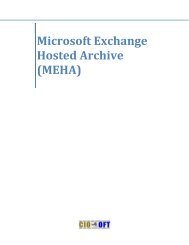 Instructions for Microsoft Exchange Hosted Archive (MEHA)