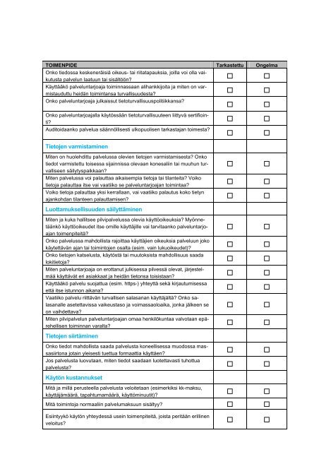 Ohjedokumenttien mallipohja - Tapiola