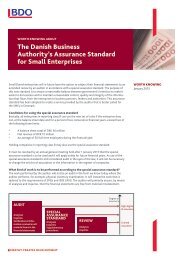 the Danish business authority's assurance Standard for Small ... - BDO