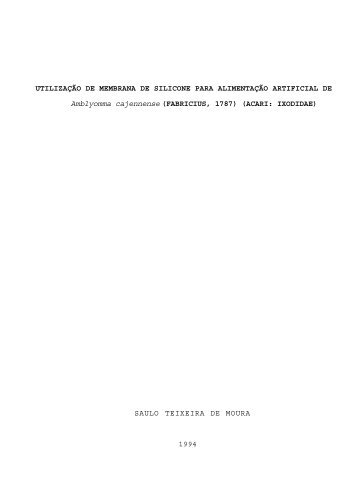 (Fabricius, 1787) (Acari: Ixodidae - Adivaldofonseca.vet.br
